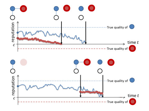 Reputational Dynamics in Financial Networks During a Crisis